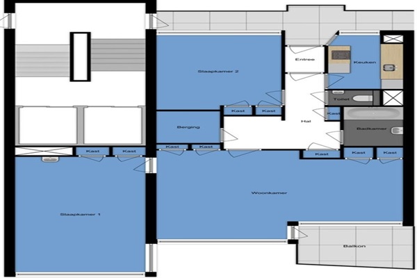 Appartement Kruiskade in Rotterdam