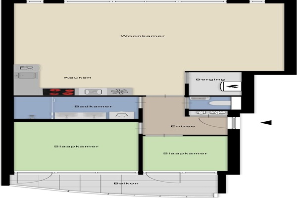 Appartement Hoefstraat in Tilburg