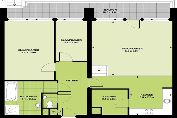 Appartement Lichtstraat in Eindhoven