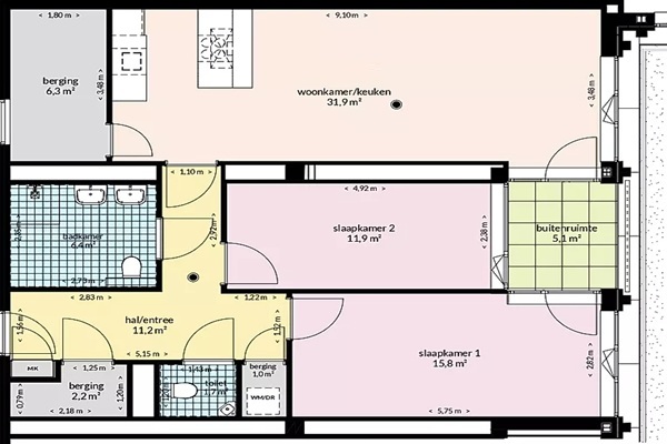 Appartement Vijfharingenstraat in Maastricht