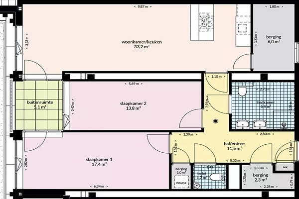 Appartement Vijfharingenstraat in Maastricht