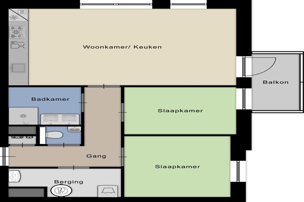 Appartement Dommelstraat in Deventer