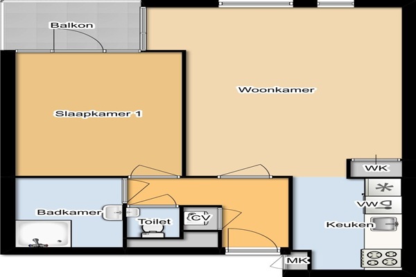 Appartement Paternosterstraat in Alkmaar