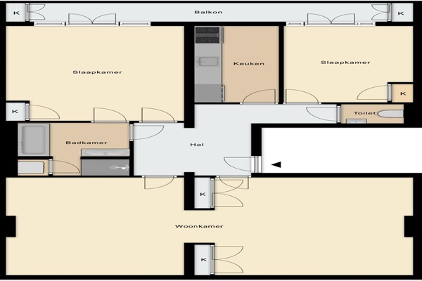 Appartement Amstelkade in Amsterdam
