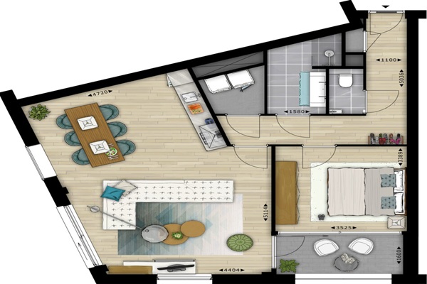 Appartement Kleine Oord in Arnhem