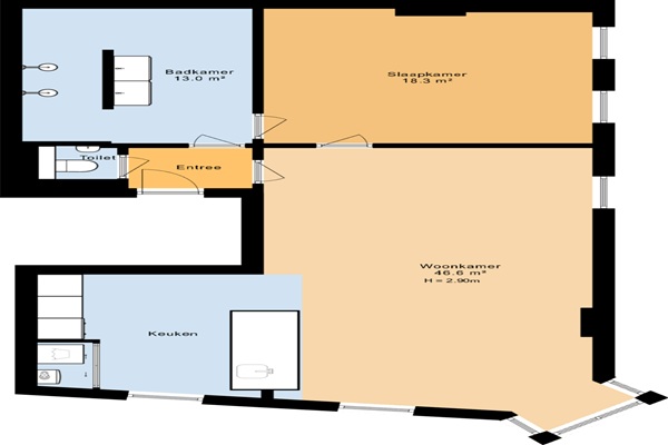 Appartement Claes de Vrieselaan in Rotterdam