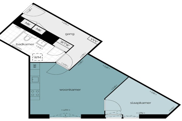 Appartement Klaprozenweg in Amsterdam