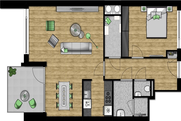 Appartement Helperpark in Groningen
