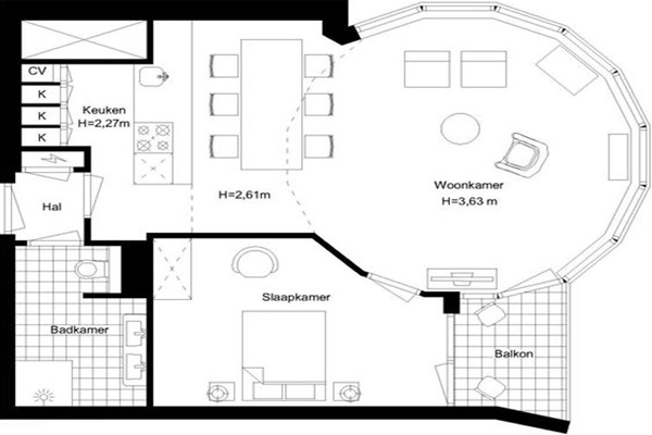 Appartement Waldenlaan in Amsterdam