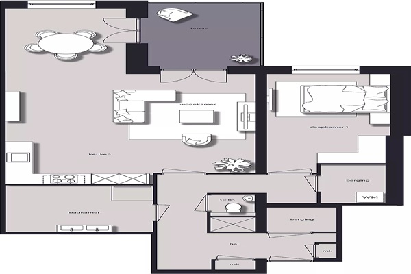 Appartement Grasweg in Amsterdam