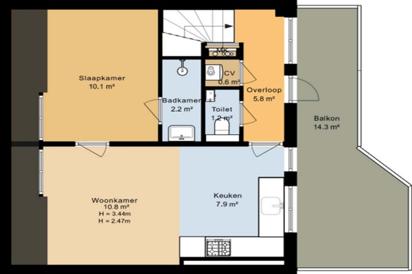 Appartement Davisstraat in Amsterdam