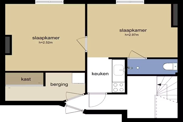 Appartement Admiraal de Ruijterweg in Amsterdam
