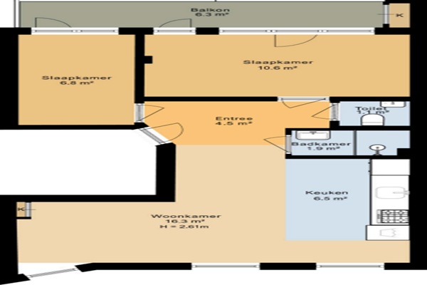 Appartement Van Bossestraat in Amsterdam