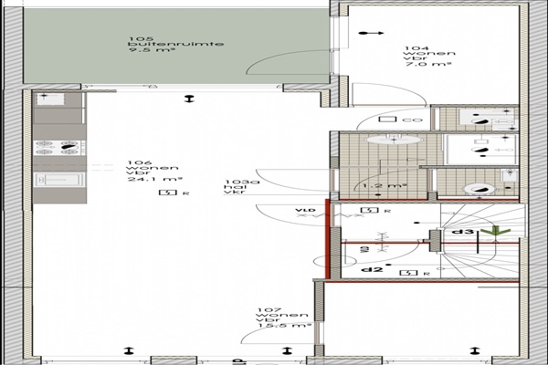 Appartement Hoge Rijndijk in Leiden