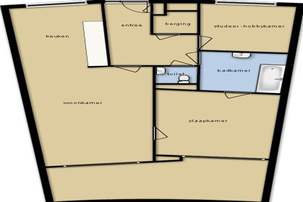 Appartement Rooswinkelstate in Leeuwarden