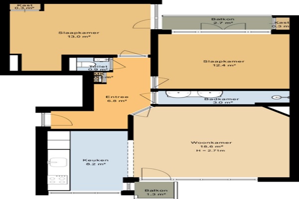 Appartement Stadionweg in Amsterdam