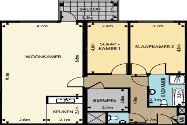 Appartement G.A. van Nispenstraat in Arnhem