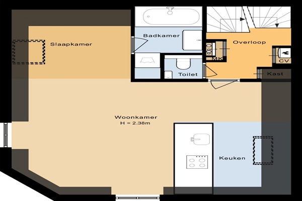 Studio Eerste Boerhaavestraat in Amsterdam