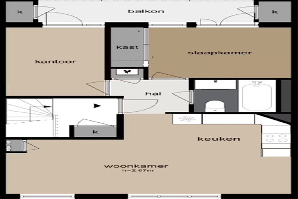 Appartement Hudsonstraat in Amsterdam