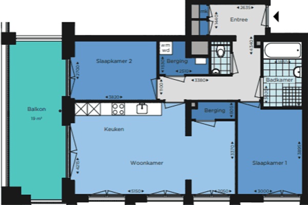 Appartement Kraanstraat in Nijmegen
