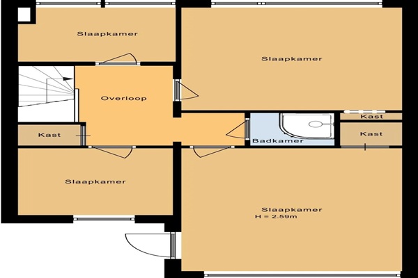Appartement Baliëndijk in Breda