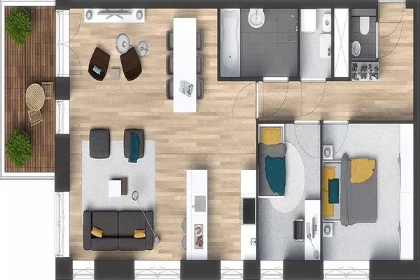 Appartement Pim Mulierlaan in Haarlem