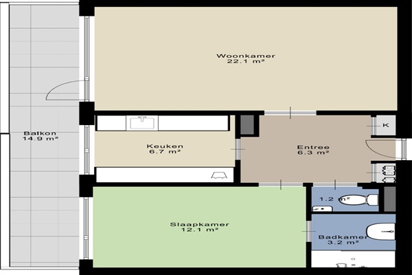 Appartement Planetenlaan in Groningen