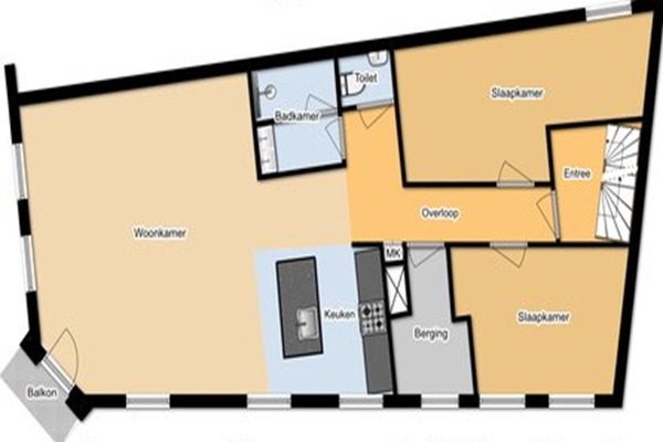 Appartement Nassaukade in Amsterdam