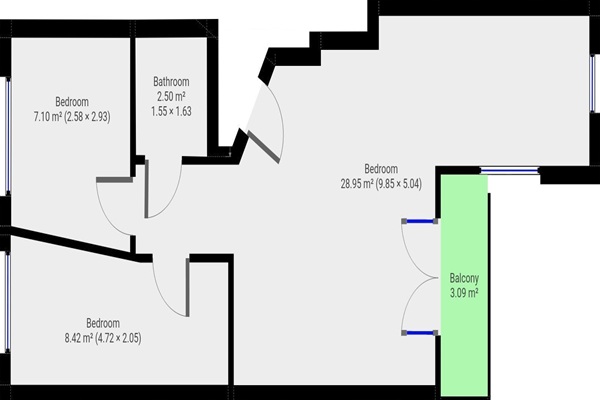Appartement Prins Frederikstraat in Leiden