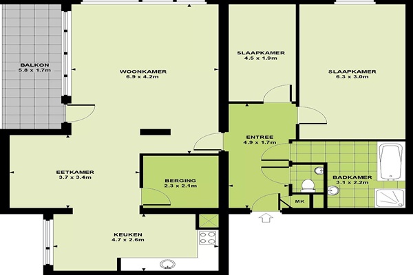 Appartement Lichtstraat in Eindhoven