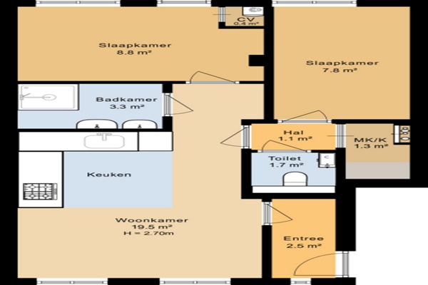 Appartement Marco Polostraat in Amsterdam
