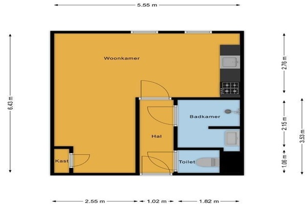 Studio Abel Tasmanplein in Assen