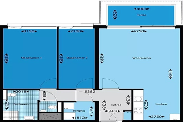 Appartement Overakkerstraat in Breda