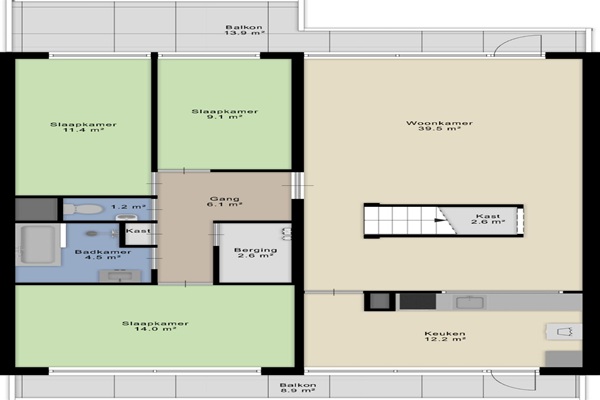 Appartement Prinses Beatrixlaan in Rijswijk