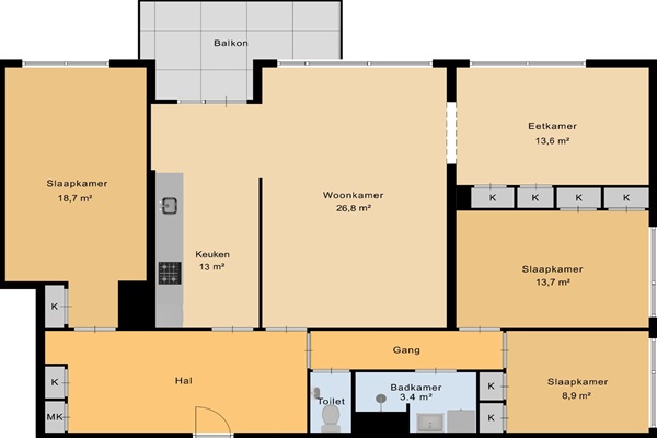 Appartement Staalmeesterslaan in Amsterdam