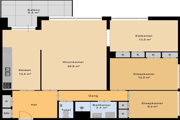 Appartement Staalmeesterslaan in Amsterdam