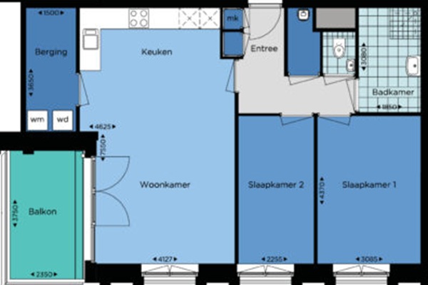 Appartement Kaaisjouwerskade in Nijmegen