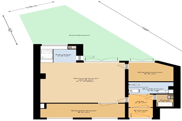 Appartement Kostverlorenstraat in Amsterdam