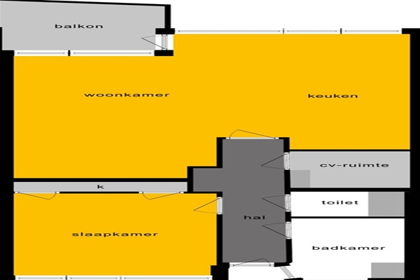 Appartement Kruiskade in Rotterdam