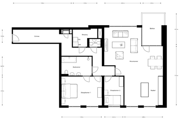 Appartement Piusplein in Tilburg